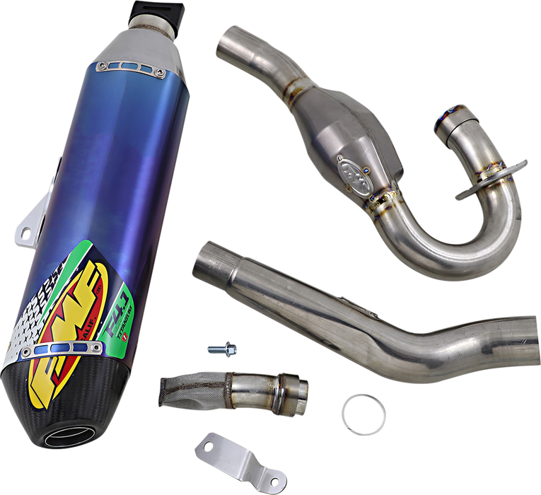 FMF 4.1 RCT Exhaust with MegaBomb - Anodized Titanium KX 450 F/X 2019- 2023  042373 1820-1844