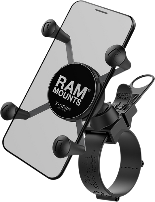 RAM MOUNTS X-Grip Phone Mount with Rail Mount RAP-SB-187-UN7