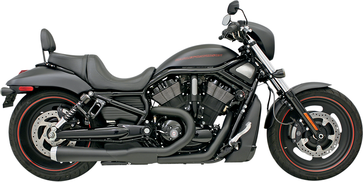 BASSANI XHAUST Road Rage 2:1 Exhaust - Black 1V22JB