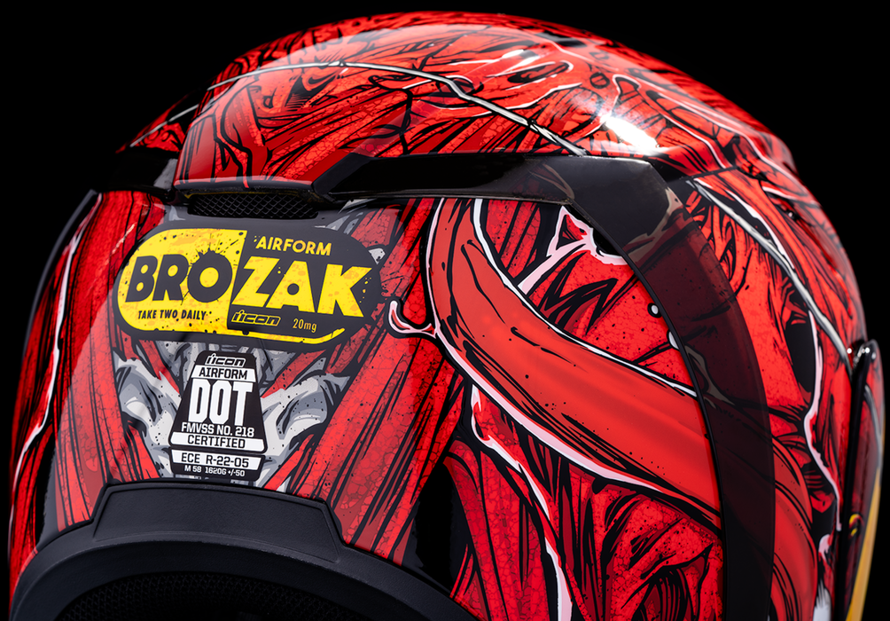 ICON Airform™ Motorcycle Helmet - MIPS® - Brozak - Red - 3XL 0101-14943