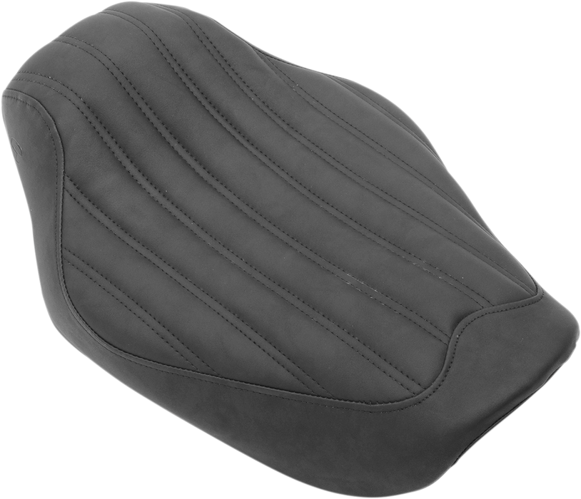 SADDLEMEN Knuckle Solo Seat - Ribbed - Black - FXD '04-'05 804-04-0023