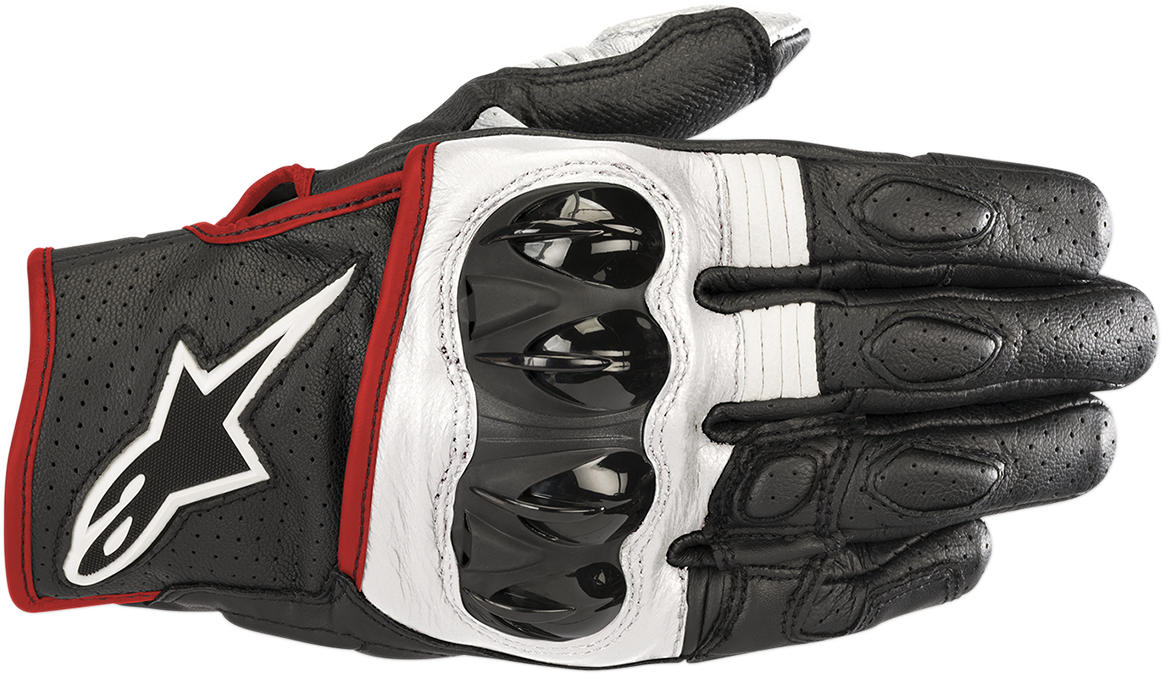 ALPINESTARS Celer V2 Gloves - Black/White/Fluo Red - Medium 3567018-1231-M