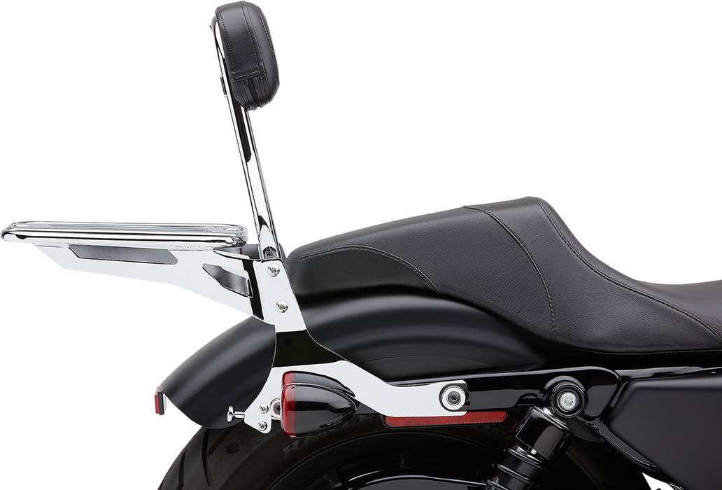 COBRA Backrest Kit - 14" - Chrome - XL N/F XL 1200CX 602-2005