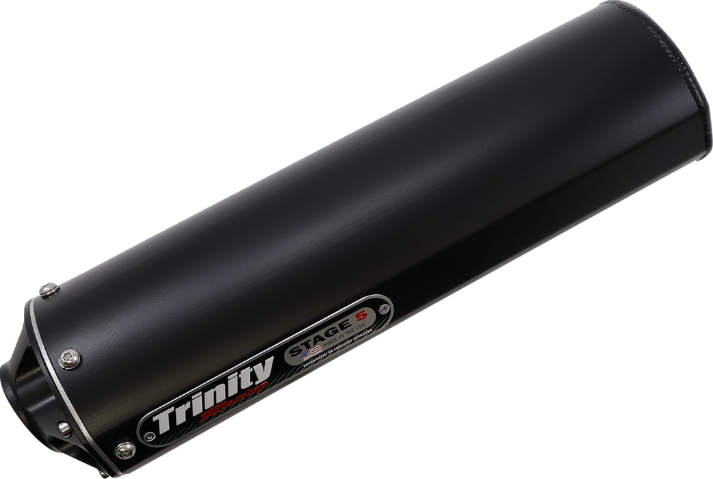 TRINITY RACING Stage 5 Slip-On Muffler - Cerakote Black TR-4158S-C2