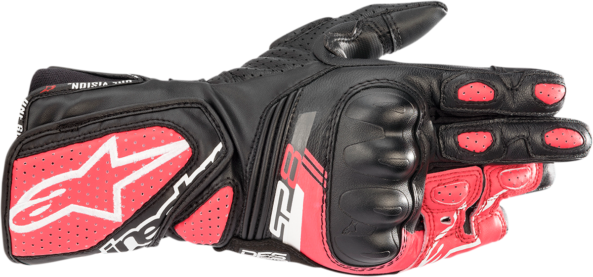 ALPINESTARS Women Stella SP-8 V3 Gloves - Black/White/Diva Pink - XL 3518321-1832-XL