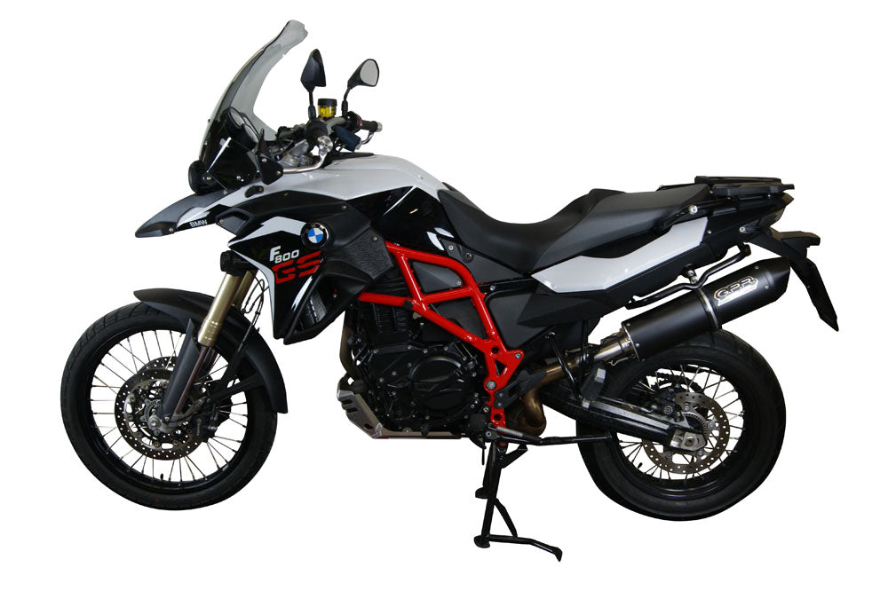 GPR Exhaust for Bmw F800GS 2008-2015, Furore Poppy, Slip-on Exhaust Including Removable DB Killer and Link Pipe