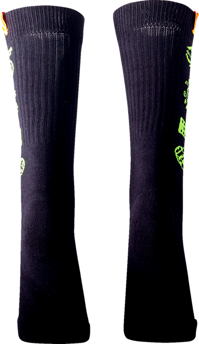 FMF Stacked Socks - Black - One Size SP22194904 3431-0733