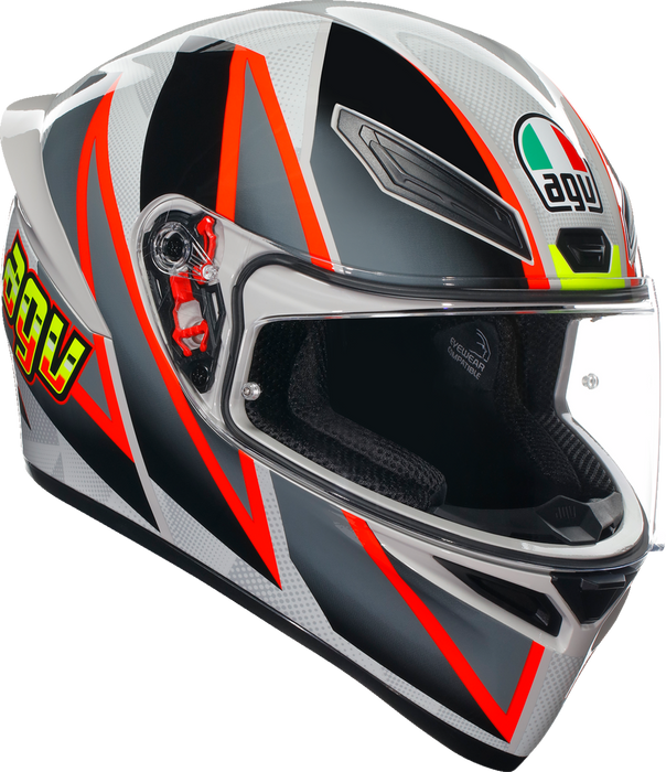 AGV K1 S Helmet - Blipper - Gray/Red - XL 2118394003030XL