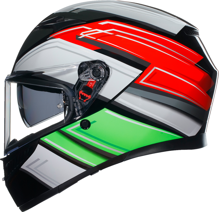 AGV K3 Motorcycle Helmet - Wing - Black/Italy - 2XL 21183810040072X