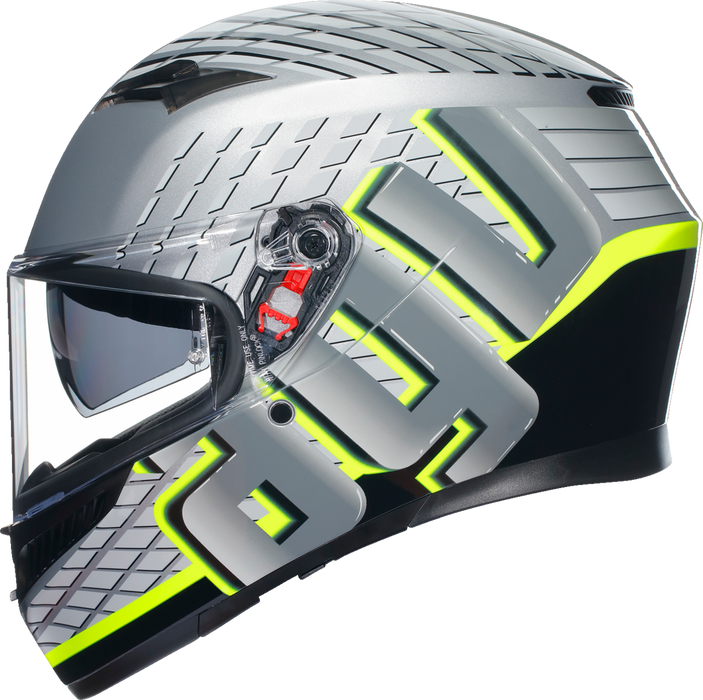 AGV K3 Helmet - Fortify - Gray/Black/Yellow Fluo - Medium 2118381004011M