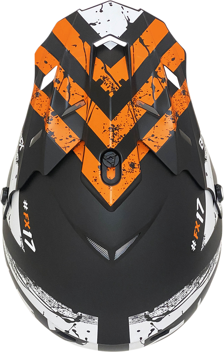 AFX FX-17Y Helmet - Attack - Matte Black/Orange - Medium 0111-1406