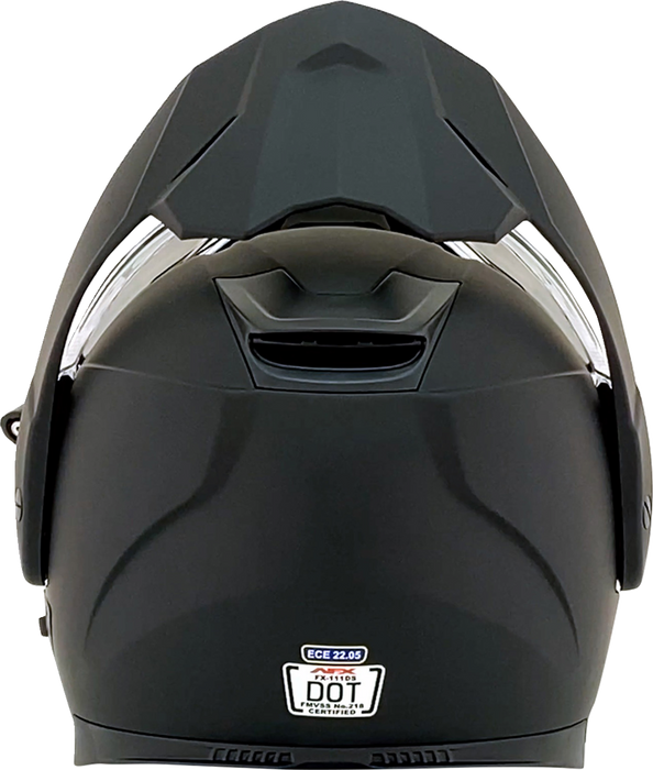 AFX FX-111DS Snow Motorcycle Helmet - Electric - Matte Black - Medium 0120-0800