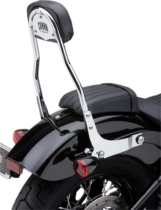 COBRA Backrest Kit - 14" - Chrome - FXLR 602-2009