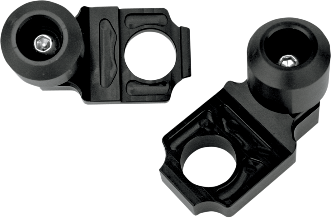 DRIVEN RACING Axle Block Sliders - Aprilia - Black DRAX-109-BK