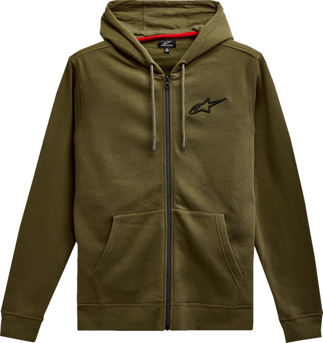 ALPINESTARS Ageless Zip Hoodie - Military/Black - Large 1212536006910L