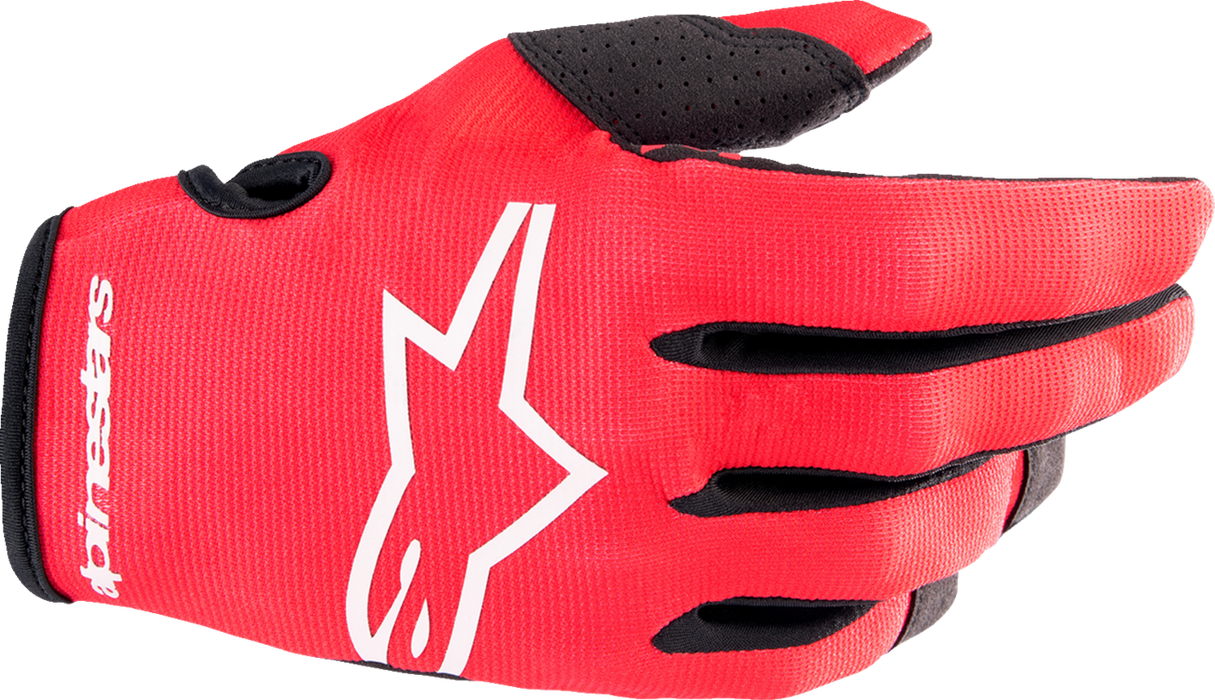 ALPINESTARS Youth Radar Gloves - Red/White - Medium 3541823-3120-M