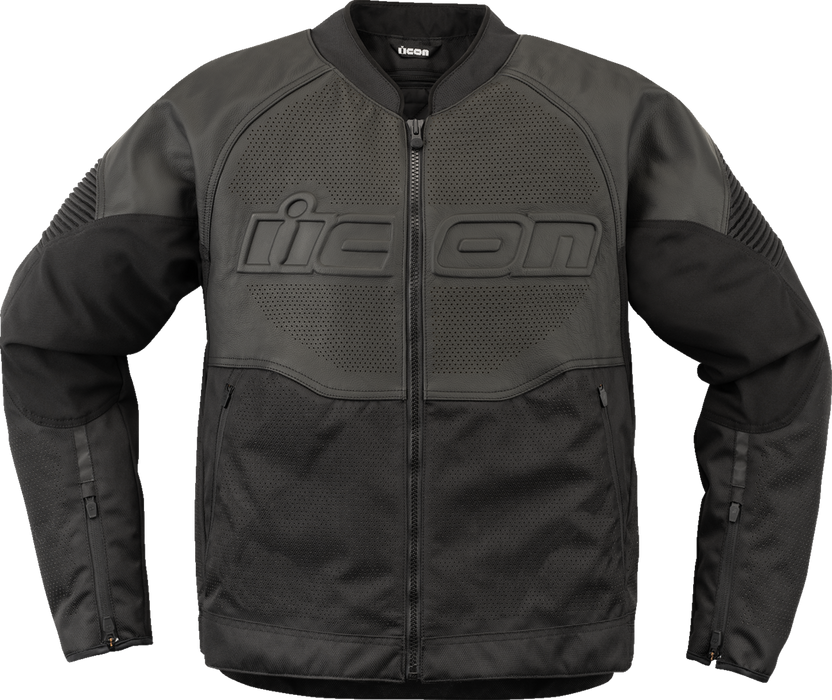 ICON Overlord3™ Leather Jacket - Black - Large 2810-4114