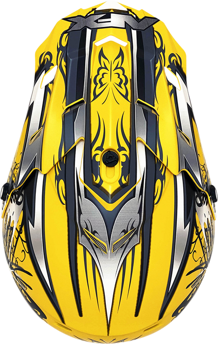 AFX FX-17 Motorcycle Helmet - Butterfly - Matte Yellow - XS 0110-7131