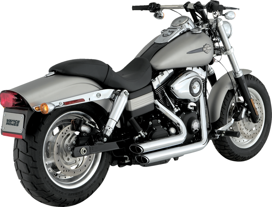 VANCE & HINES Short Shot Staggered Exhaust System - Chrome 17317