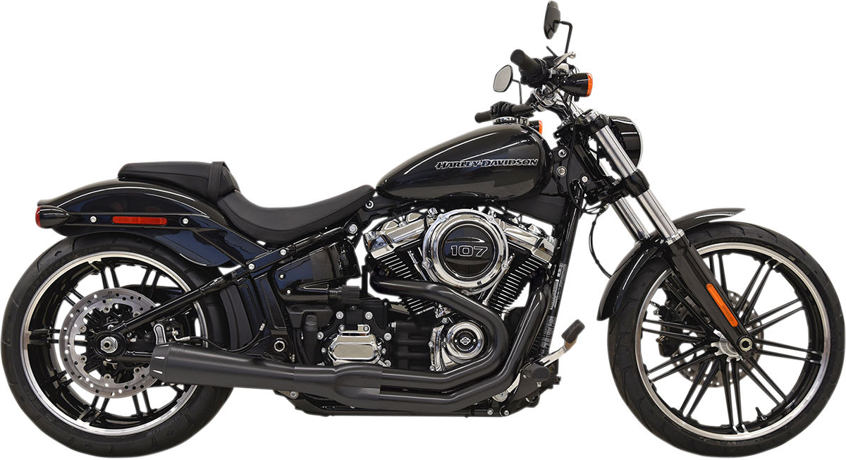 BASSANI XHAUST 2:1 Exhaust - Black 1S62RB