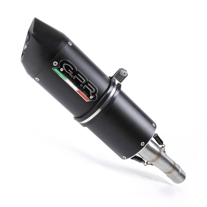 GPR Exhaust for Aprilia Rx 125 2021-2023, Furore Evo4 Nero, Slip-on Exhaust Including Link Pipe and Removable DB Killer