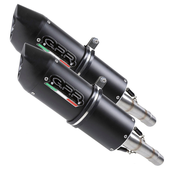 GPR Exhaust for Aprilia Sl - Falco 1000 2000-2004, Furore Nero, Dual slip-on Including Removable DB Killers and Link Pipes