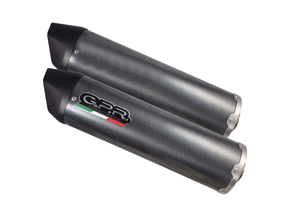 GPR Exhaust for Bmw K1600GT 2022-2023, Furore Evo4 Poppy, Dual slip-on Including Removable DB Killers and Link Pipes