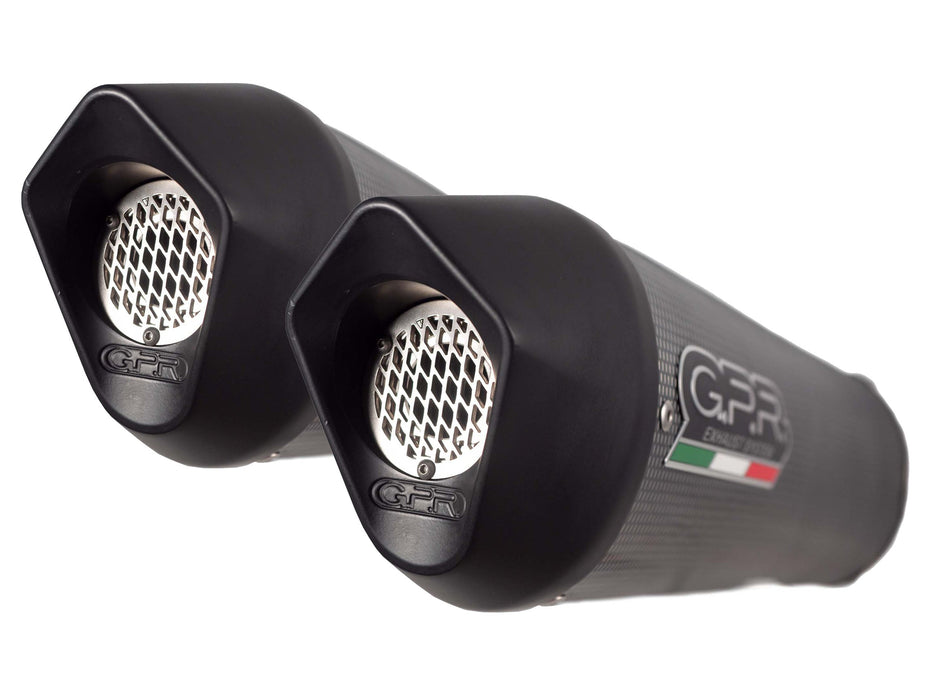 GPR Exhaust for Bmw K1600GT 2022-2023, Furore Evo4 Poppy, Dual slip-on Including Removable DB Killers and Link Pipes