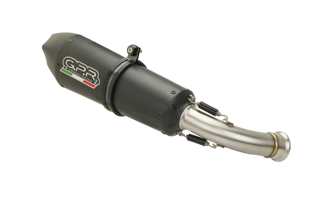 GPR Exhaust System Gilera Gp 800 2008-2013, Gpe Ann. Black titanium, Mid-Full System Exhaust Including Removable DB Killer