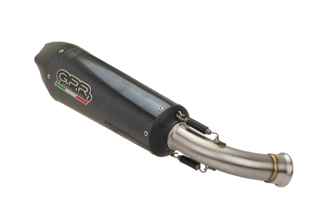 GPR Exhaust System Cf Moto 400 NK 2019-2020, Gpe Ann. Poppy, Slip-on Exhaust Including Link Pipe and Removable DB Killer