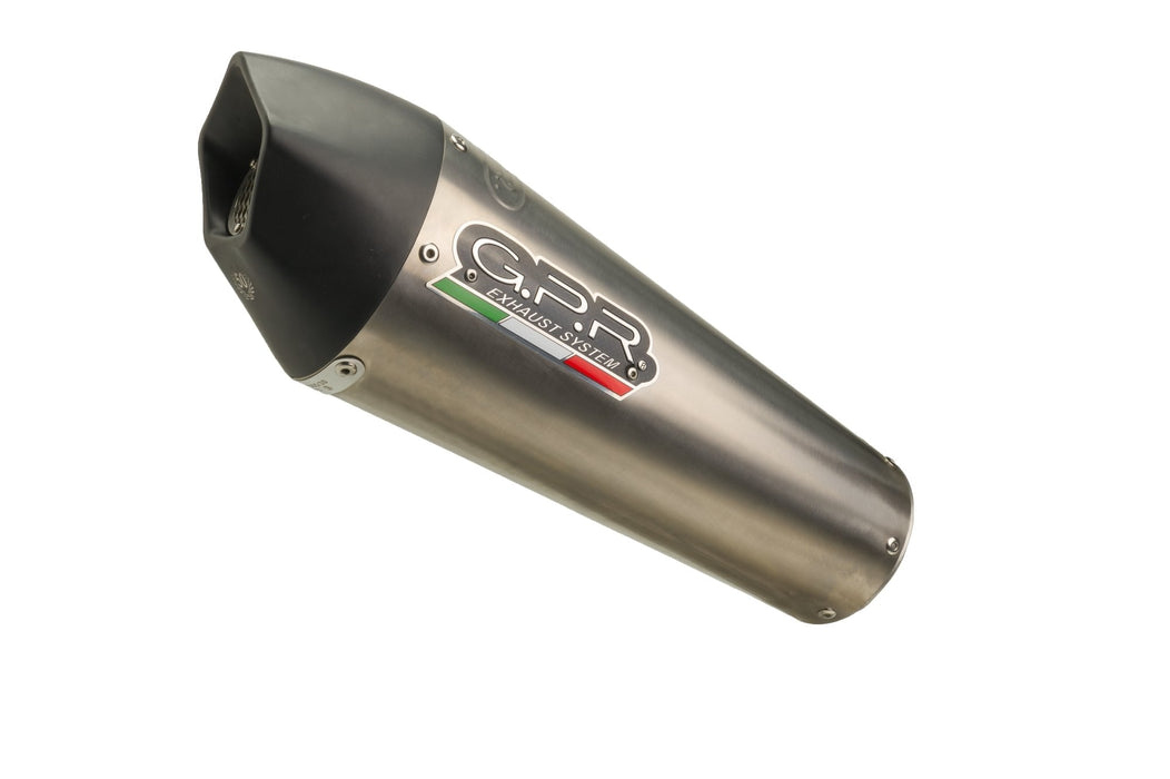 GPR Exhaust for Bmw F700GS 2021-2023, GP Evo4 Titanium, Slip-on Exhaust Including Removable DB Killer and Link Pipe