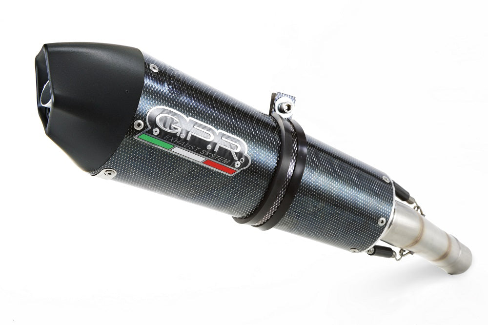 GPR Exhaust for Aprilia Caponord 1200 2013-2015, Gpe Ann. Poppy, Slip-on Exhaust Including Removable DB Killer and Link Pipe