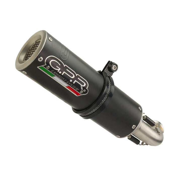 GPR Exhaust for Benelli 752S 2019-2021, M3 Black Titanium, Slip-on Exhaust Including Removable DB Killer and Link Pipe