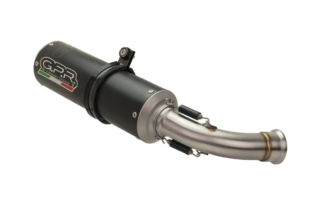 GPR Exhaust for Benelli Trk 502 2017-2020, M3 Black Titanium, Slip-on Exhaust Including Link Pipe and Removable DB Killer