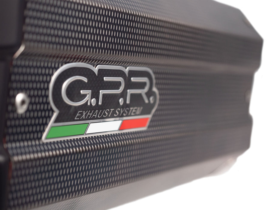 GPR Exhaust for Bmw F850GS - Adventure 2021-2022, Sonic Poppy, Slip-on Exhaust Including Removable DB Killer and Link Pipe