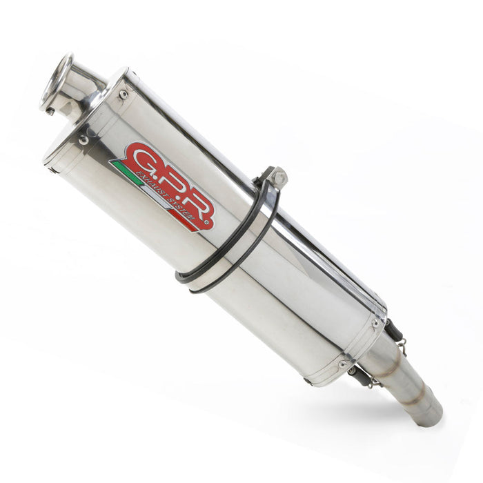 GPR Exhaust for Aprilia Tuono 1000 Rsvr 2002-2005, Trioval, Slip-on Exhaust Including Removable DB Killer and Link Pipe