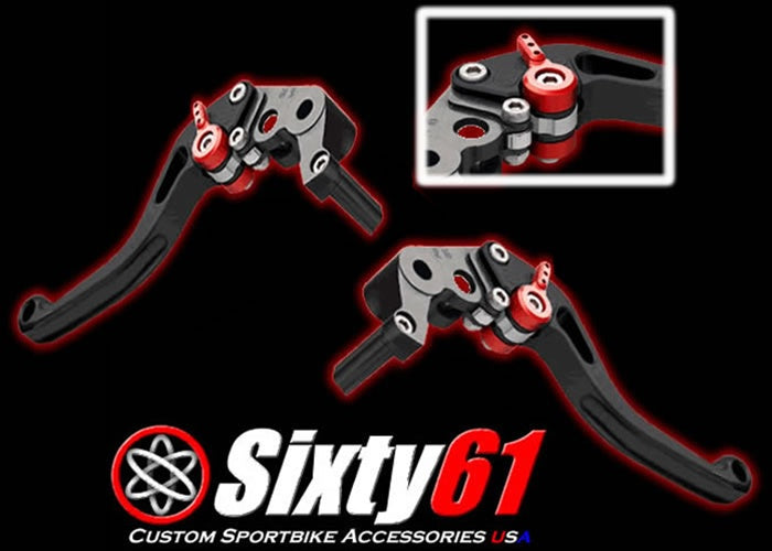 Honda Brake & Clutch Levers, Black Shorty Adjustable