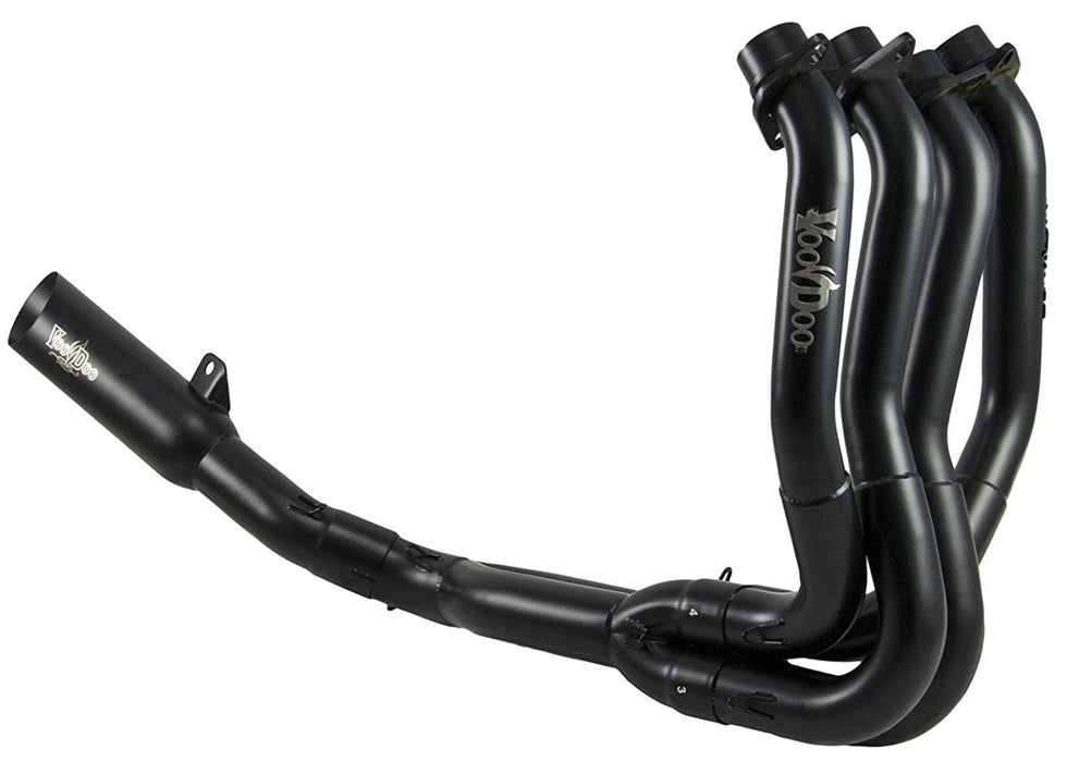 Kawasaki ZX14R Exhaust 2006-2024 4:1 Black Shorty, Full System, by Voodoo