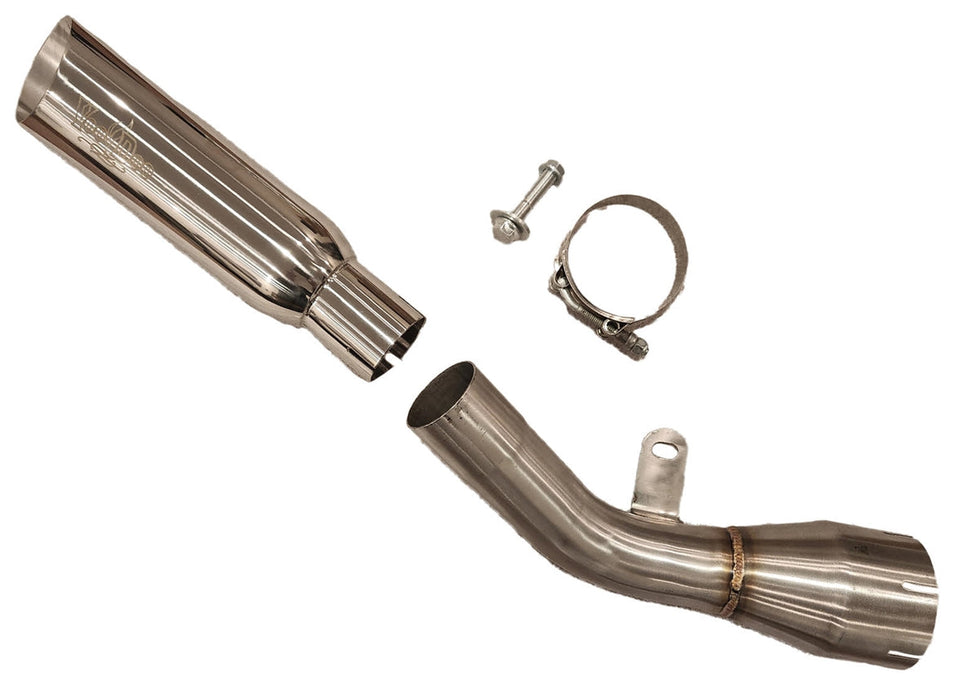 Kawasaki Ninja ZX-10R ZX1000 Exhaust 2021-2024 Shorty Polished by Voodoo