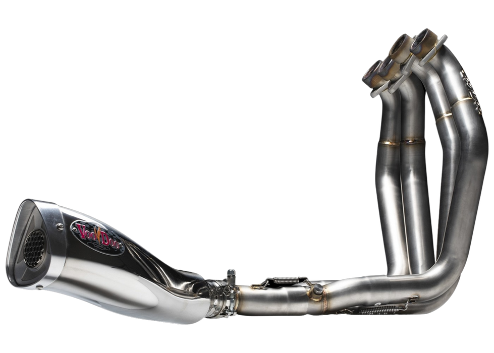 Suzuki GSXR 1000 Exhaust 2017-2024, 4:1 Full System, Mojo in Polished by Voodoo