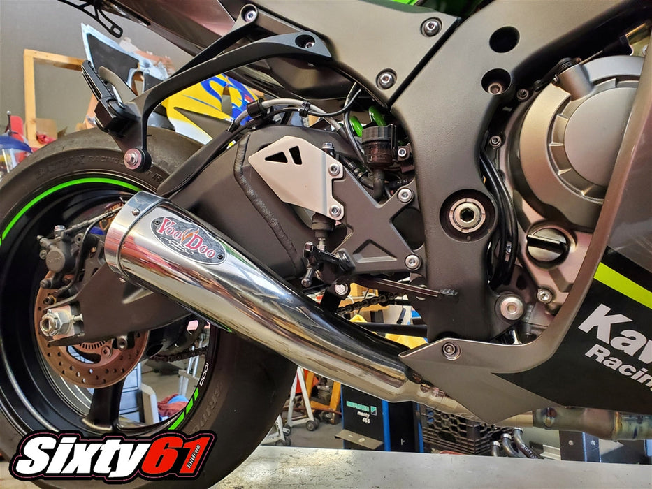 Kawasaki Ninja ZX-10R ZX1000 Exhaust 2016-2020 Mojo in Polished by Voodoo