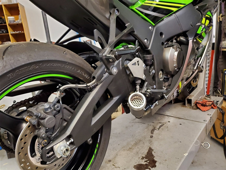 Kawasaki Ninja ZX-10R ZX1000 Exhaust 2016-2020 Shorty Polished Pipe by Voodoo