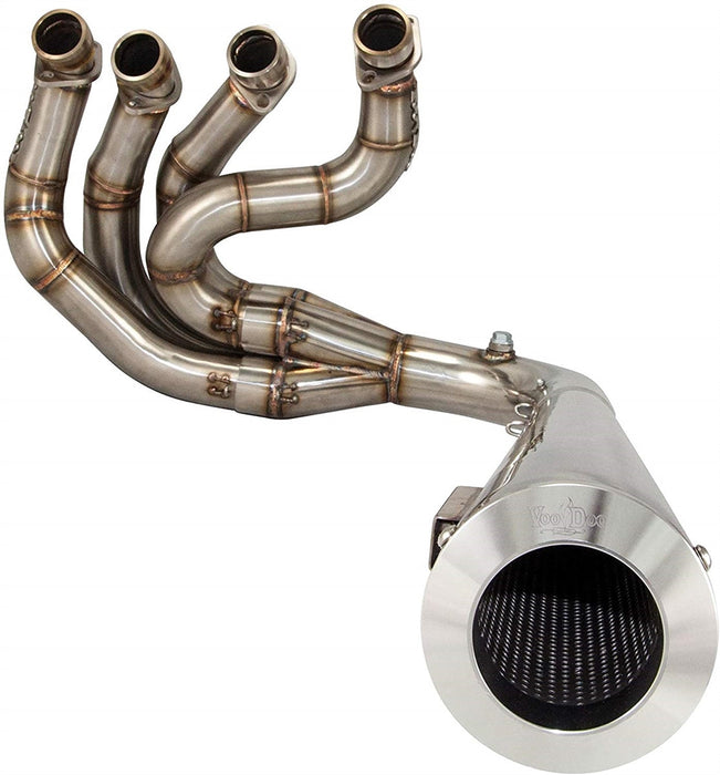 Suzuki Hayabusa 2022-2024 Polished Megaphone Sidewinder Exhaust by Voodoo