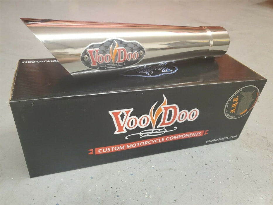 VooDoo Shorty Slash Polished Slip-On for VooDoo Sidewinder Race Exhaust Headers