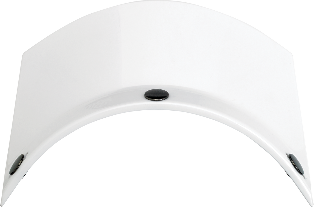 BILTWELL Moto 3-Snap Visor - White 2002-562