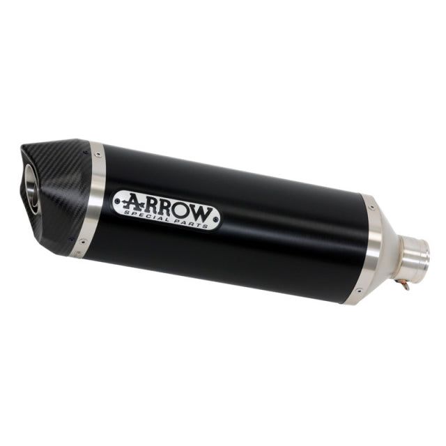Arrow Suzuki V-Strom 650 2017-2020  Homologated Aluminium Dark Race-Tech Silencer With Carbon End Cap For Arrow Collectors 72622akn