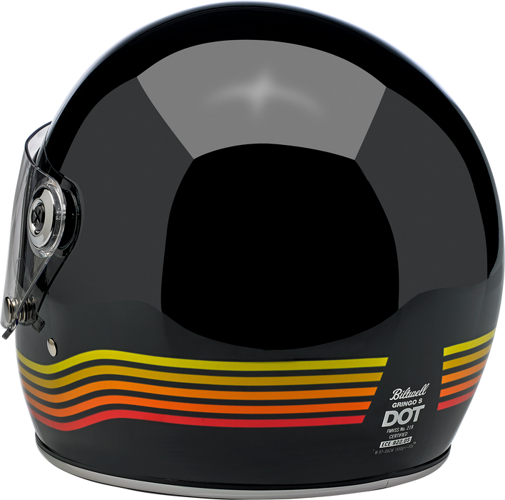 BILTWELL Gringo S Motorcycle Helmet - Gloss Black Spectrum - Medium 1003-536-103