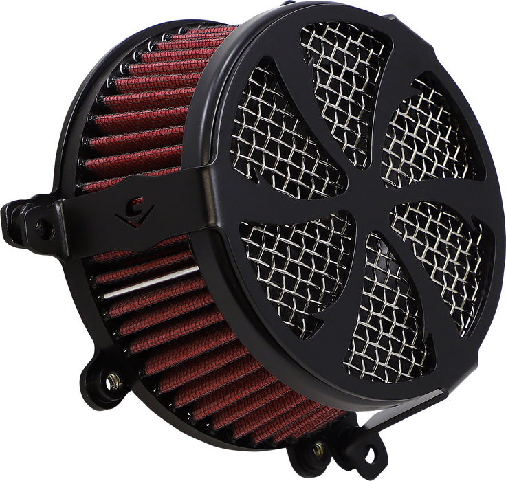 COBRA Air Filter - Swept - Black 606-0100-01B-SB