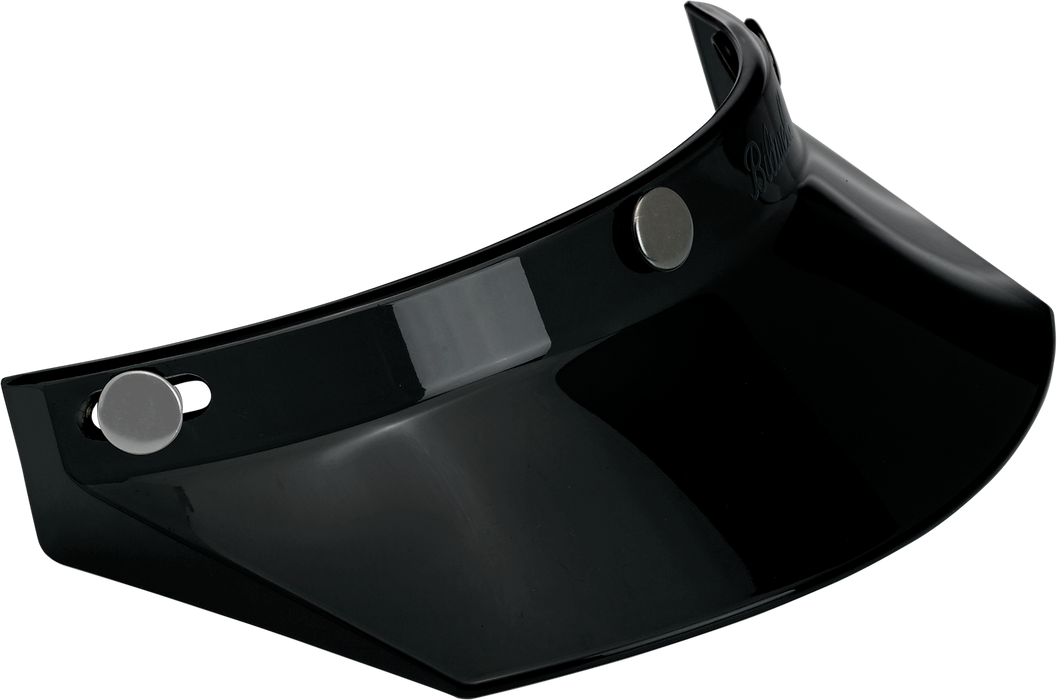 BILTWELL Moto 3-Snap Visor - Black 2002-561