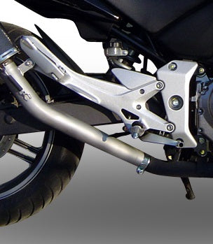 GPR Exhaust System Honda CBF500 2004-2007, Satinox , Slip-on Exhaust Including Removable DB Killer and Link Pipe